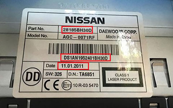 autoradio code Nissan gratuit