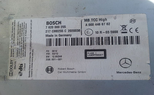 autoradio code Bosch gratuit