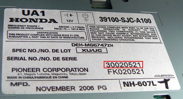 2006 Honda Civic Radio Code - All You Need Infos