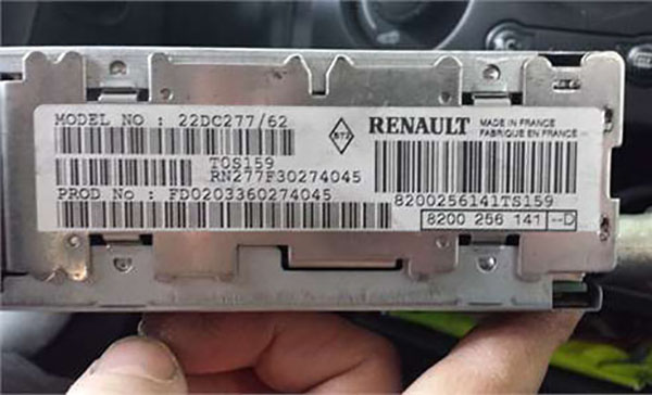 Renault Voiture Stéréo Radio Code Récupération Débloqué Decode CD Modus Maître 