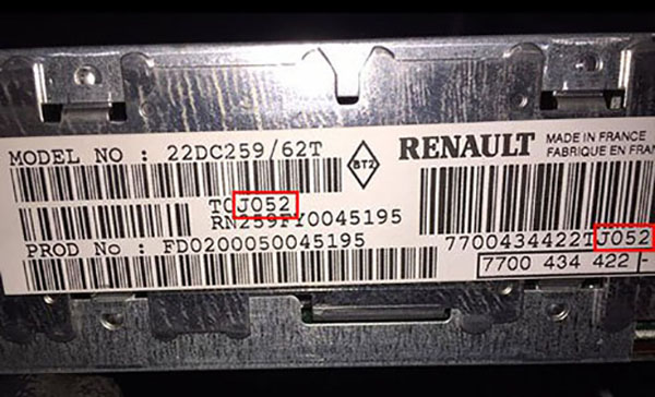 autoradio code Renault Scenic gratuit