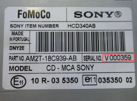 autoradio code Sony gratuit